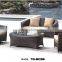 New products china direct factory synthetic rattan sofa set resort outdoor furniture