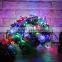 christmas holiday party wedding decoration indoor bettery solar plastic flower led lights