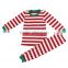 Baby clothes factory Boutique Cheistmas long sleeve outfit strip set OEM service wholesale children clothing usa