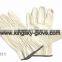 Cow grain leather fabric bingding cuff driver glove