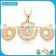 New Products 2016 Party Gold Necklace Earrings Set For Women