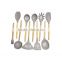 CK006 Solid Spoon/silicone kitchen utensils with wooden handle