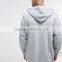 Daijun cheap wholesale with hood 100% cotton full zip plain grey oem hoodies
