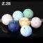 6-7mm natural genuine real one hole half drilled freshwater button shape loose pearls no holes z1
