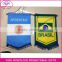 advertising hanging football club exchange flag,custom print soccer mini flag