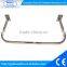 Chrome 300x600 oval tube U shaped hangrail bracket for slatwall