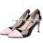 Sexy Pointed Toe Pump Shoes Stiletto Heel Fashion Shoes Patent Genuine Leather High Heel Dress Shoes CP6674