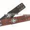 Genuine Leather Braided Bracelets with a Cross