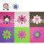 ISO9001 approved factory floor flower design soft mat