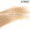 16inch light golden blond 24color 0.5g silk straight braizilian flat tipped keratin tipped human hair extension