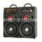 Double 10 inch professional powerful subwoofer active bluetooth speaker