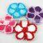 Mixed Handmade Crochet Flower Appliques Sewing Bow For Garment/kids Footwear/clothing