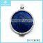 New Design Sea Pearl Inlay Blue interchangeable Coin Pendant Jewelry Wholesale