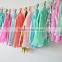 NEW complete party decoration kit - pastel magic - 2 giant 36" balloons with tassels + 10 pom poms + tassel garland