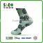 Black Well Shape Jacquard White Compression Nylon Sport Socks