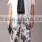Pretty Steps 2016 Autumn Women Female Black Flower Print Chiffon Loose Casual Length Pants