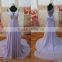 Chiffon Pleated Crystal Beading Customized Prom Party Evening Dresses Vestidos PD031 real sample dress