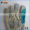 BSSAFETY china supplier 2016 wholsale welding safety work glove leather with cotton fabric