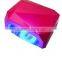 12W ccfl 6W LED UV Nail dryer gel Lamp for beauty