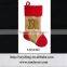 Hot Selling Jute Christmas Stocking