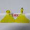 ear tag for pig yellow female tag and male tag 34*32 mm