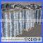 Galvanized or PVC coated Fencing wire with barbed for Security(Guangzhou Factory)