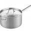 Two Handle Sauce Pan Family Usage Stainless Steel Soup Pot with Lid