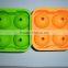 New Round Ice Balls Maker Silicone Tray Four Large Sphere Molds