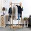 wood coat rack Customizable Antique Wooden Valet Dress Hanging Stand Coat Rack