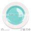 10.5" dinner plate stoneware color glazed