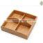 pine wood serving tray for nut and candy