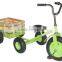 kids/children ride on tricycle toy trailer green/TC1803F