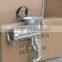 handle operating meat mincer with silver paint