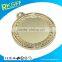 Gold Metal Medal With 3 colors Ribbon