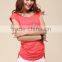 ladies fashion candy color summer style female T-shirt shirt sell like hot cakes top