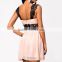 New!Women summer Sexy Fashion Cocktail Evening Party Pink lace mini short Dress