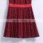 Summer Fancy Patterns Girls School Uniform Plaid Dress