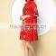 Factory direct women colorful printing polyester fabric dresses
