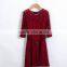 GZY 2015 Wholesale Long Sleeve Women Red Party Dresses