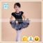 hot sale good quality tutu dress for 5-8years/ girls embroidered black ballet dress for girls dancing