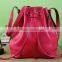 Hot Sell Large Sized Leather Women Drawstring Bags