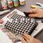 2017 new style A5/A6 cloth cover daily planner/weekly planner with clasp/loose leaf metal clip