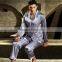 Imitation Silk Men Winter Pajama Set different size for choice Solid more colors for choice 59347