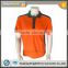 Men's short sleeve safety hi vis piping hot sale polyester warning polo shirt
