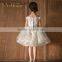 Free shipping 2016 kids birthday party dress flower girl dresses of 11 years old