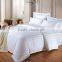 Queen size 100% cotton 1cm stripe white hotel bed sheet bedding set