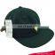 Fashion atrovirens melton embroidery bulb hip hop snapback cap hat with leather closure