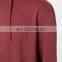 Red Fixed Hem Elasticated Cuffs Kangaroo Pocket Oversized Hoodie