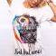 Casual Fashion Tops Summer Cotton Short Sleeve Women Custom Slim Fit T Shirt Printing