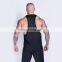 mens black spaghetti strap stringer jersey vest